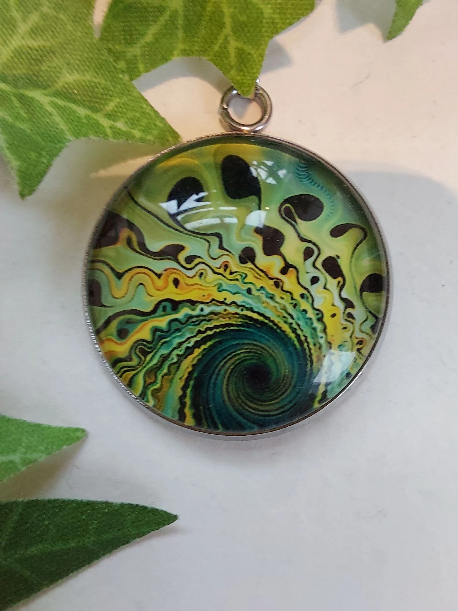 Ketting met glashanger 